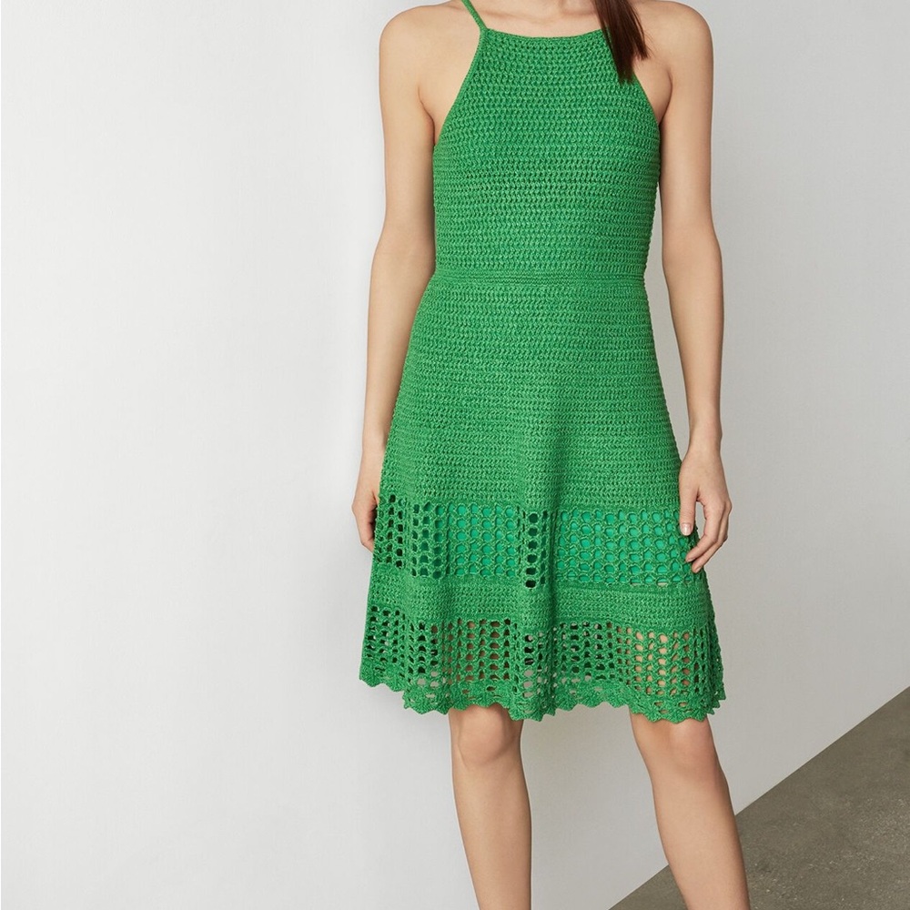 BCBGMaxAzria Vibrant Green Midi Dress - Picture 3 of 7